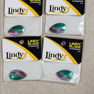 Green and Pink Fishing Blades